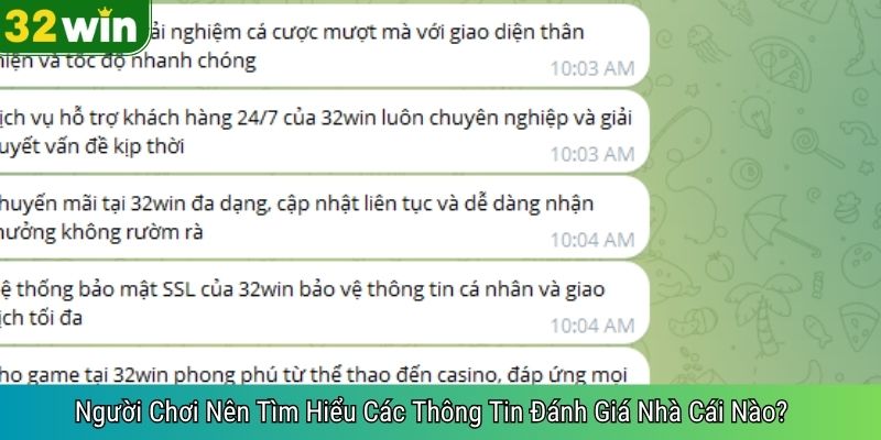 Người Chơi Nên Tìm Hiểu Các Thông Tin Đánh Giá Nhà Cái Nào?